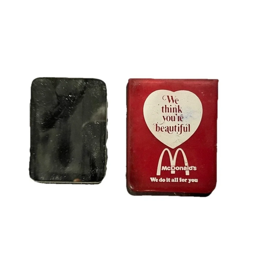 Rare Vintage McDonald's Pocket Mirror Red 